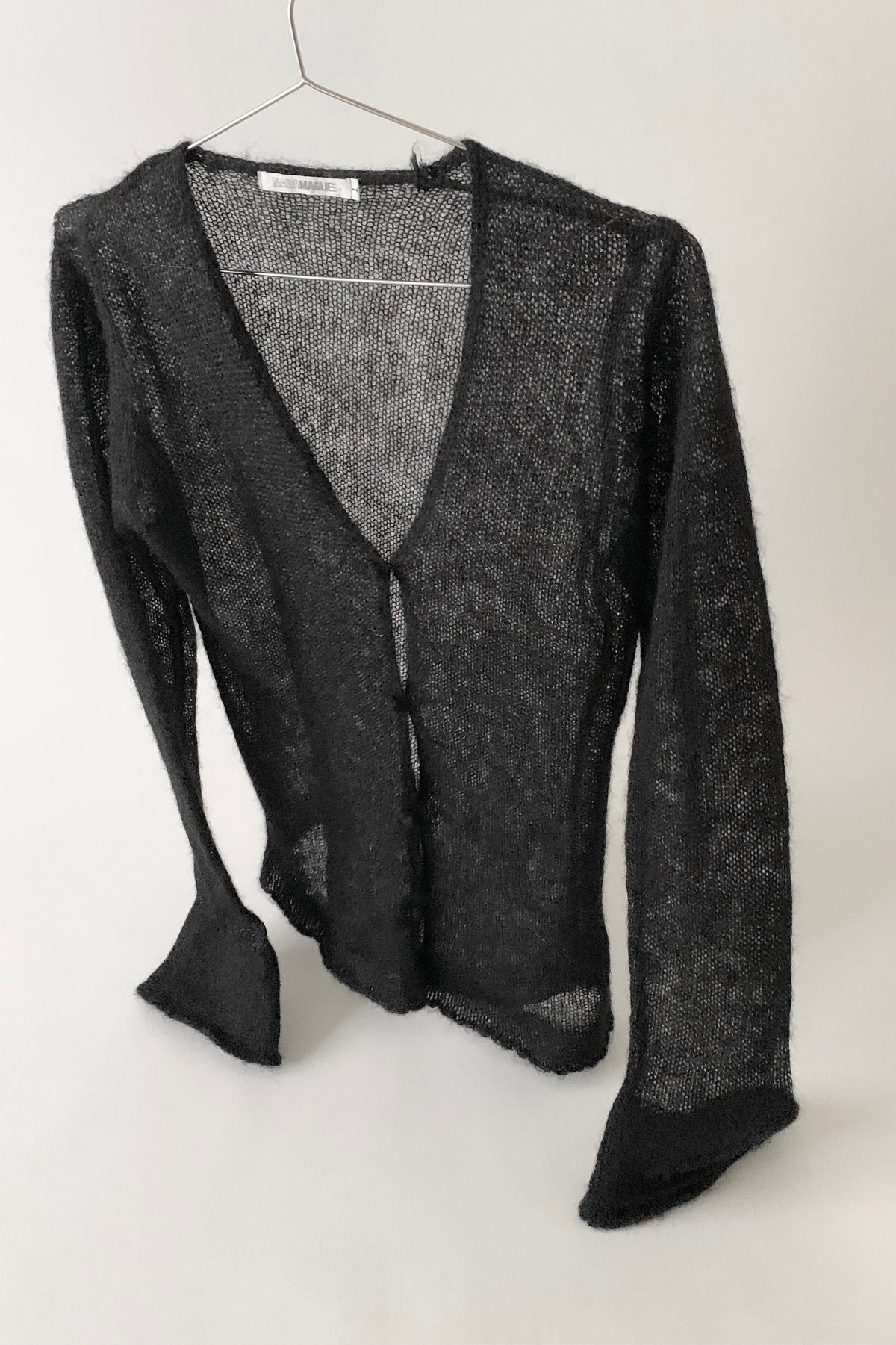 black mohair ensemble knit