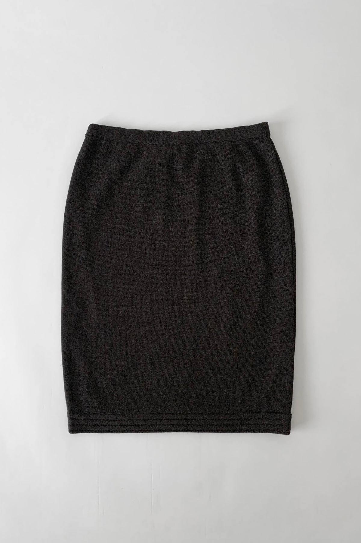Italy charcoal gray knit skirt