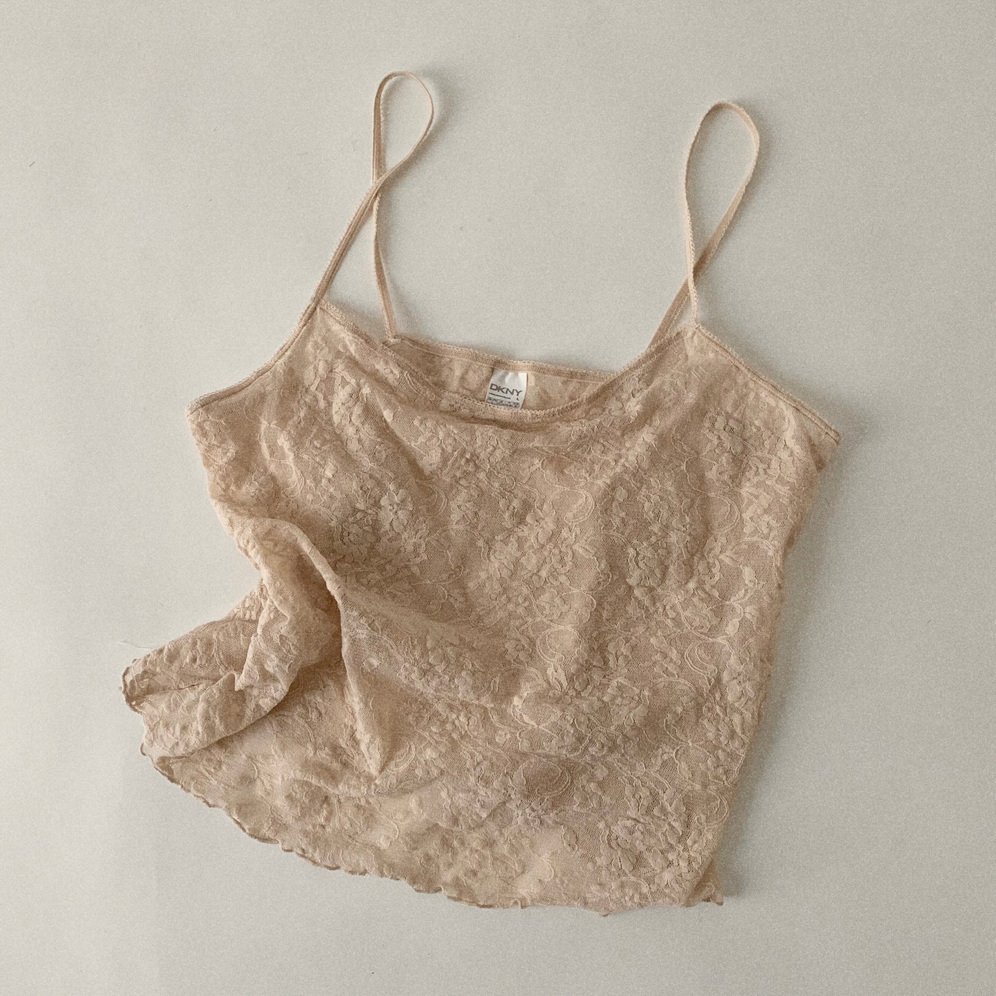 DKNY pink lace lingerie tops