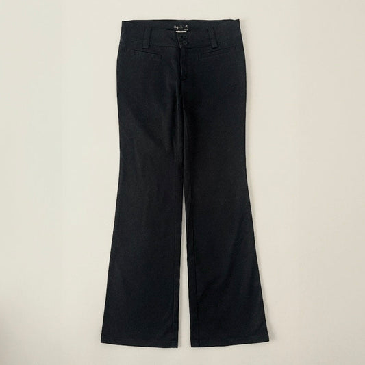 agnes b. low rise cotton pants