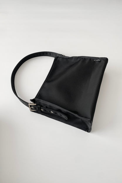 agnes b. black nylon bag