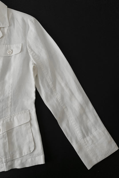 white linen light jacket