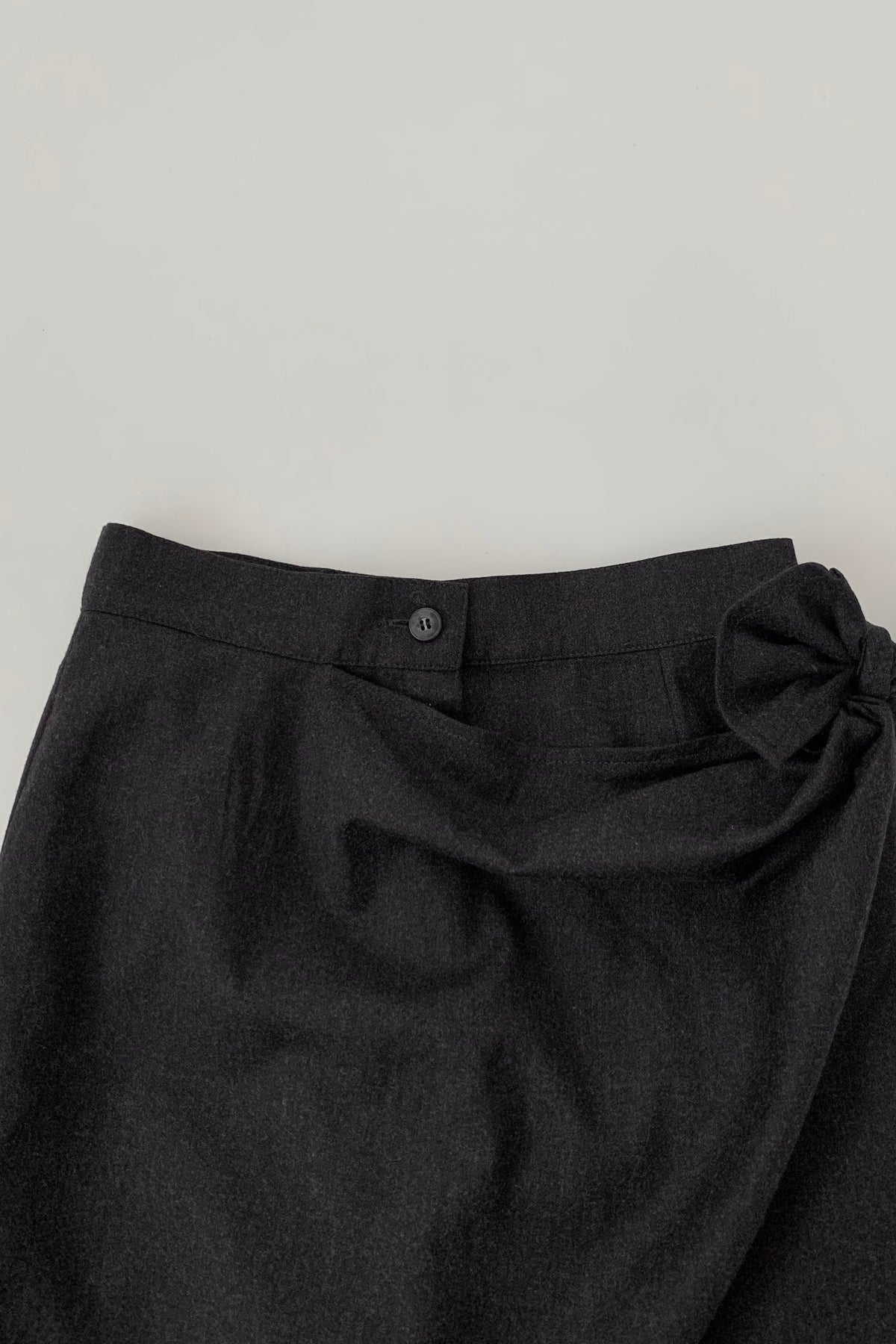 MaxMara dark  gray wrap wool pants