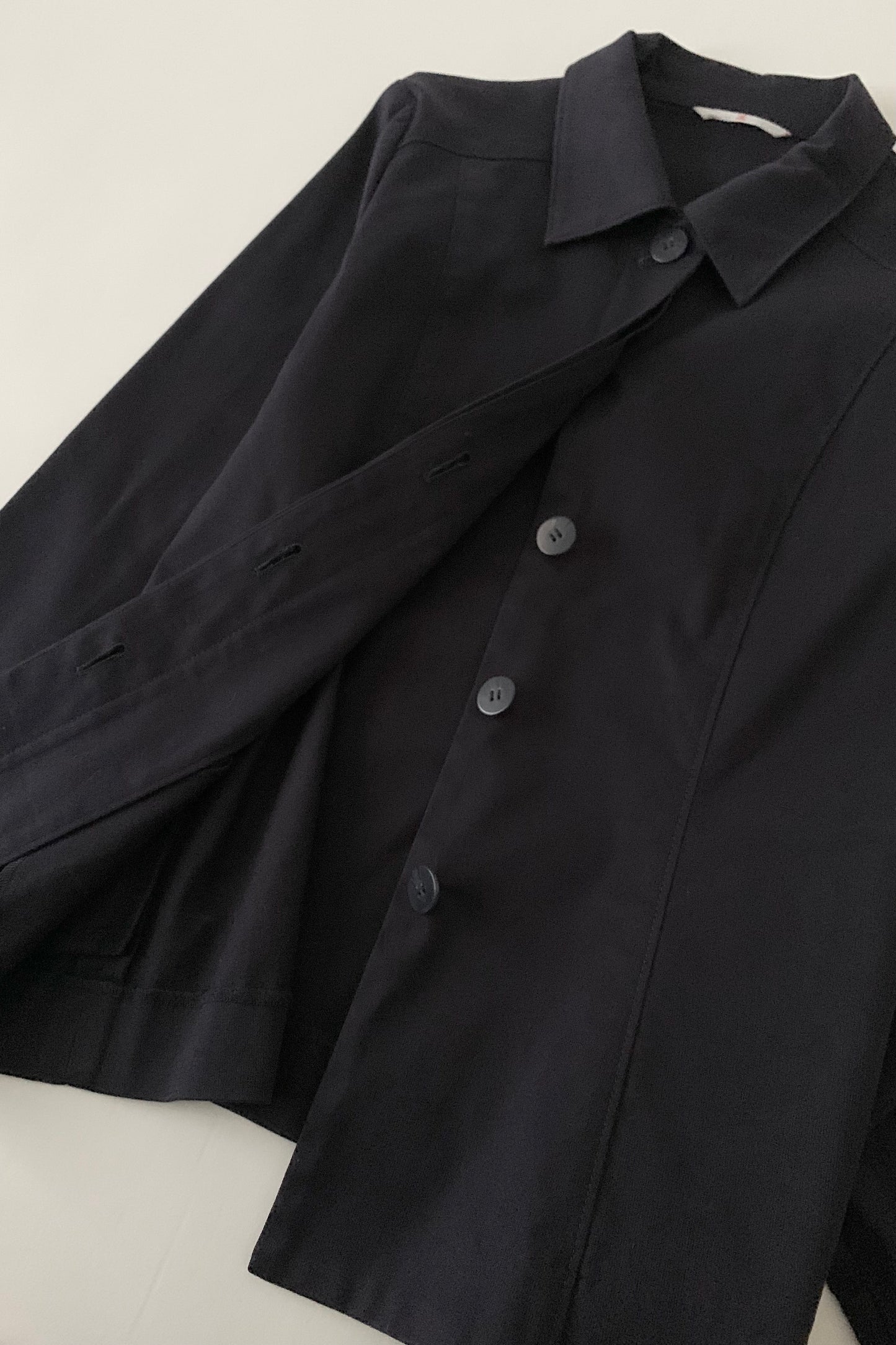 dark purple buttons jacket
