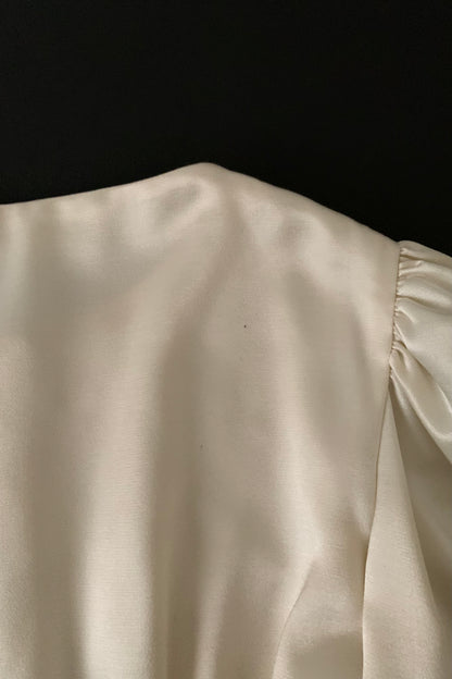 cream satin embroidery victoria jacket