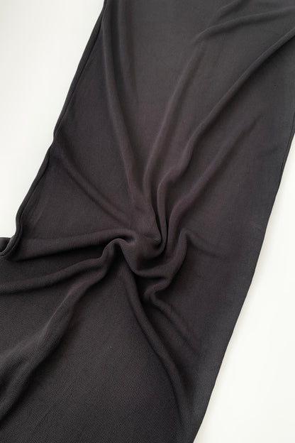Italy charcoal gray knit long skirt