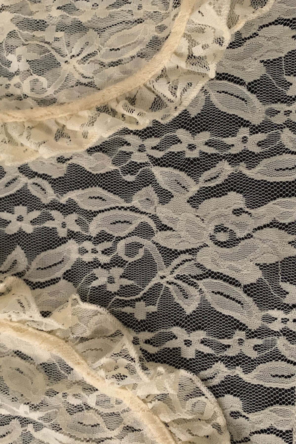 pale yellow lace cardigan