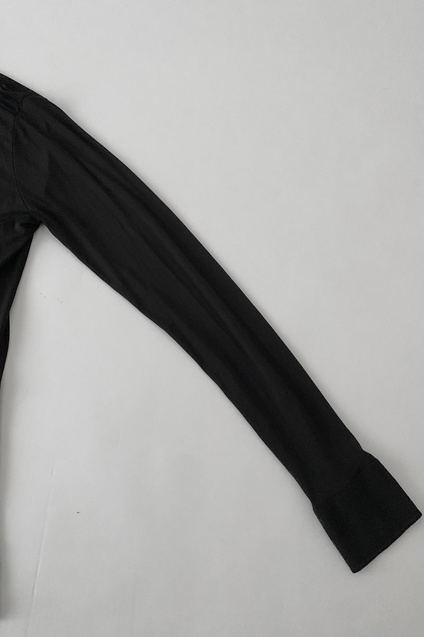 Italy black over sized long shirt