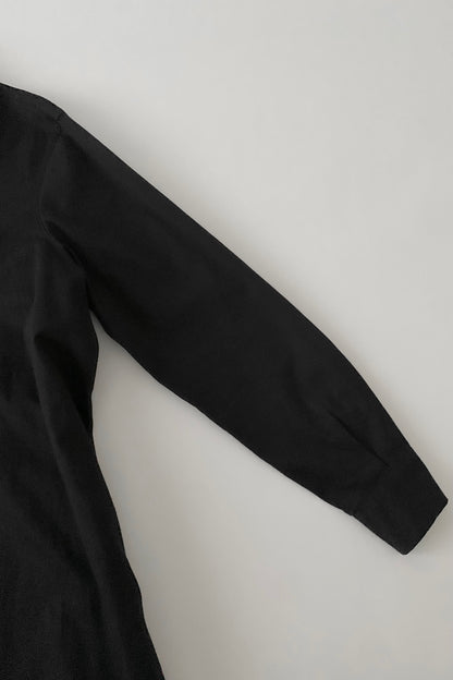 France black over sized coat