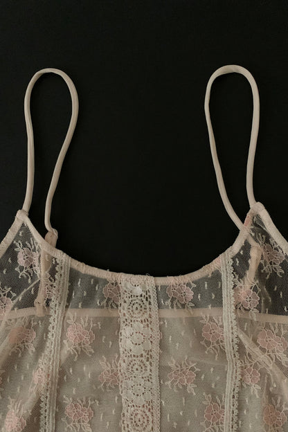 Chloe pink lingerie camisole