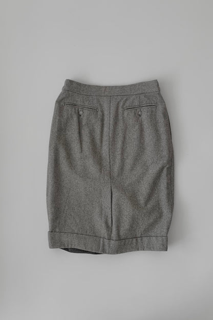 MaxMara  gray tweed balloonskirt
