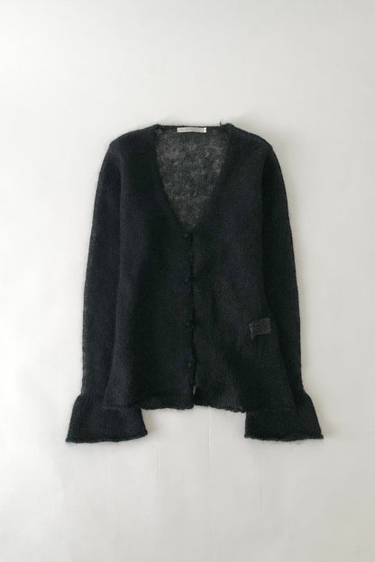 black mohair ensemble knit