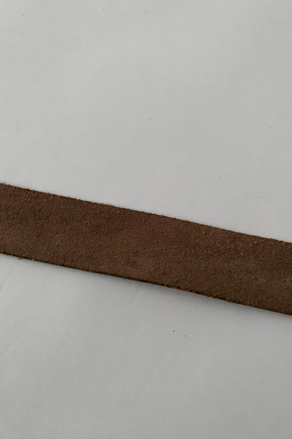 brown vintage leather belt