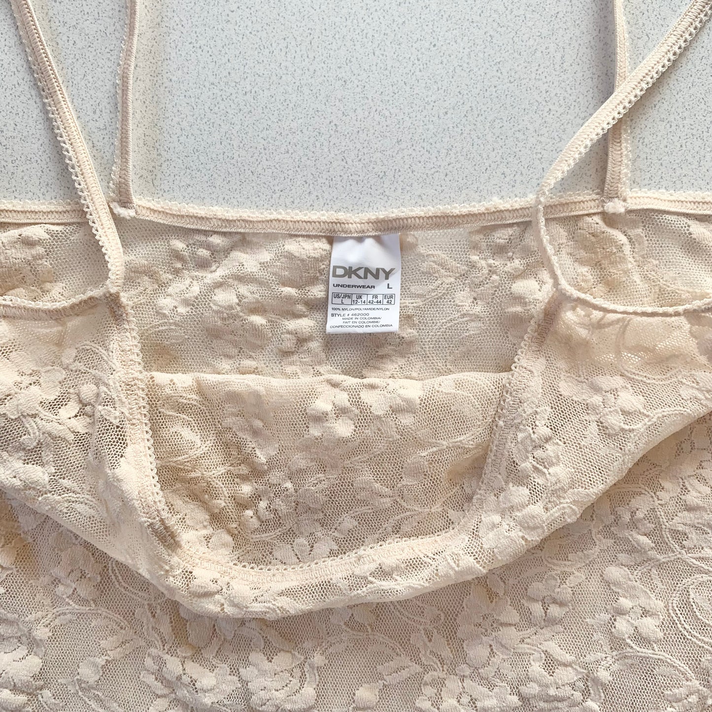 DKNY pink lace lingerie tops
