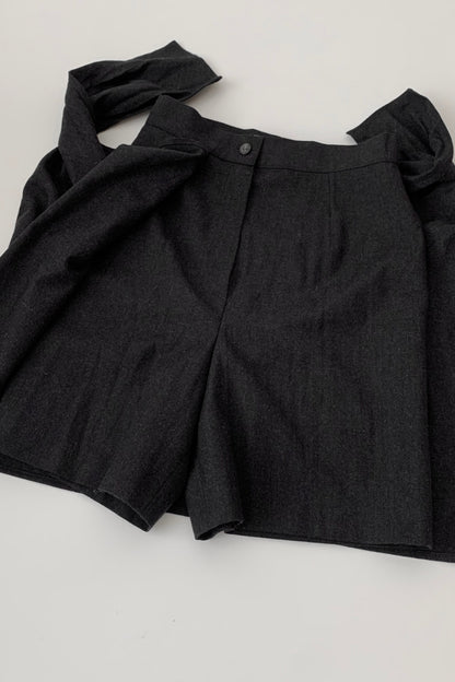 MaxMara dark  gray wrap wool pants