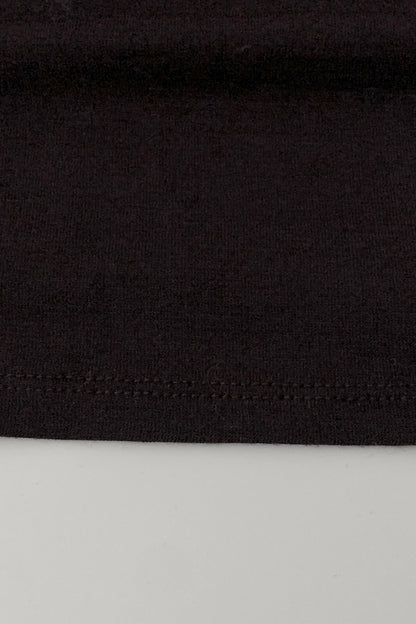 purple tie frill wool blouse