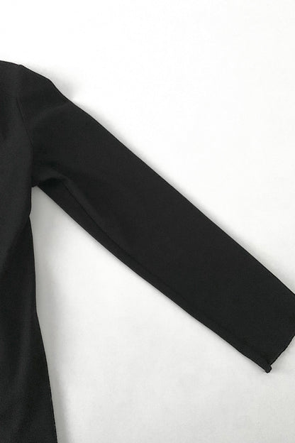 black shell buttons cardigan
