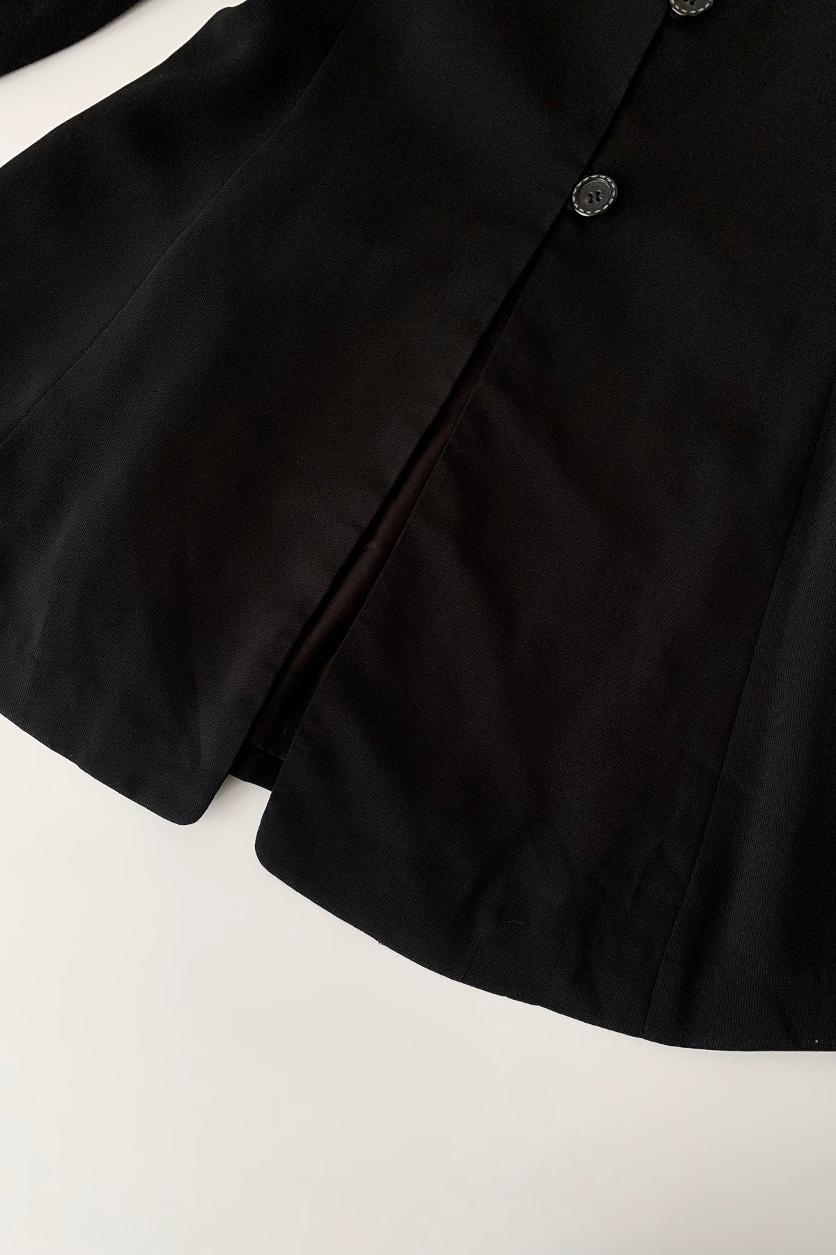 DKNY black no collar light jacket