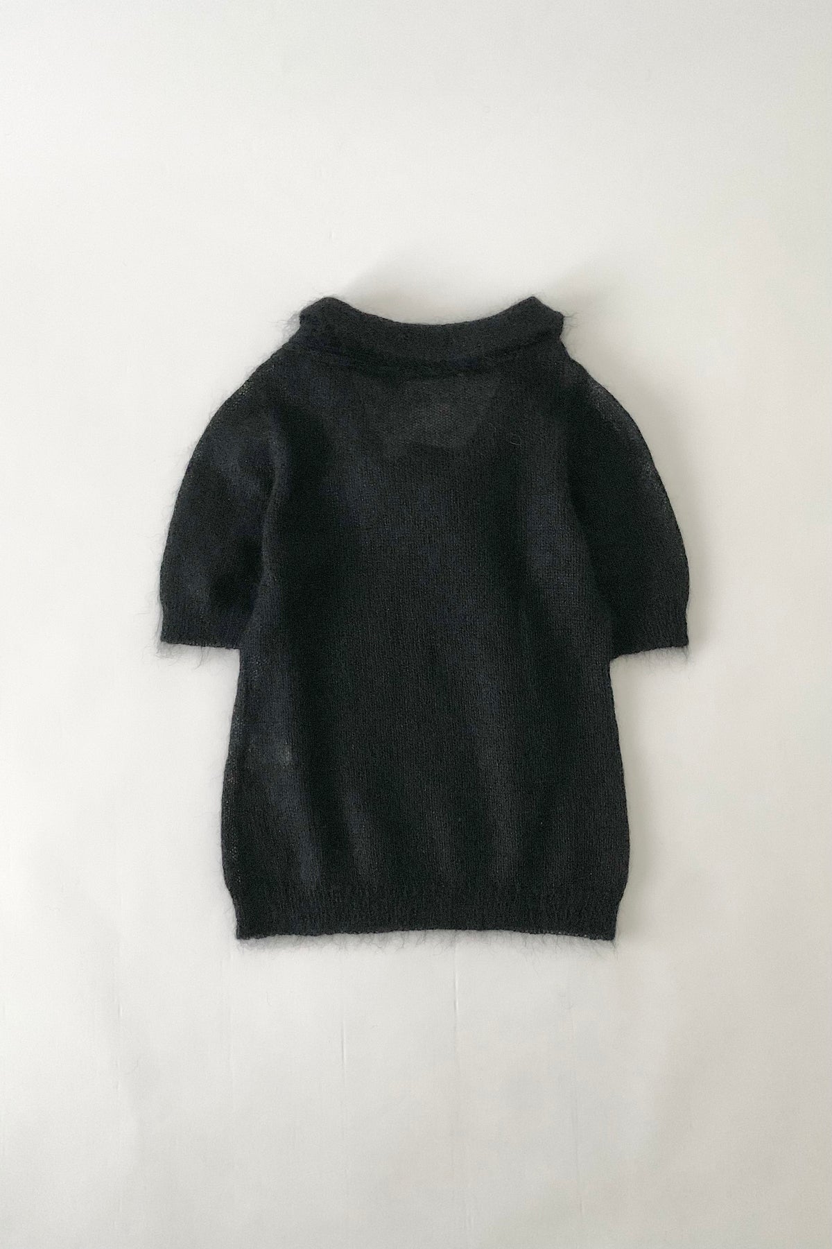 black mohair ensemble knit