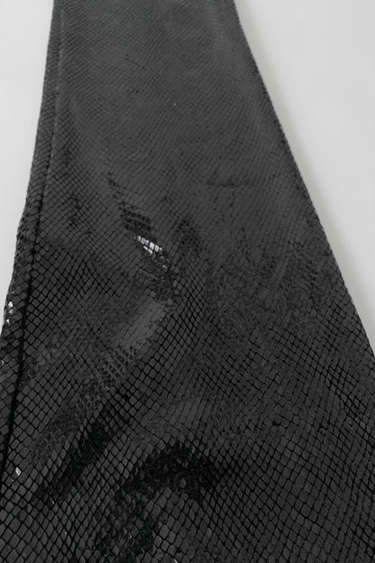 France black snake skin pants