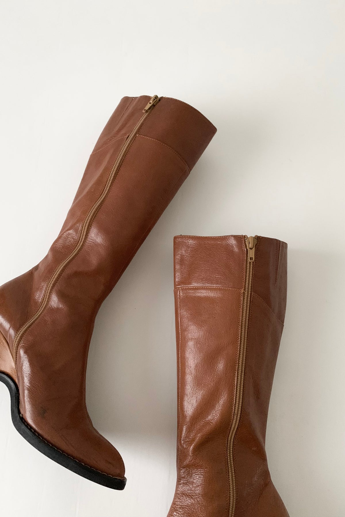 Italy brown long boots