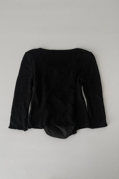 black centre crochet mini tops