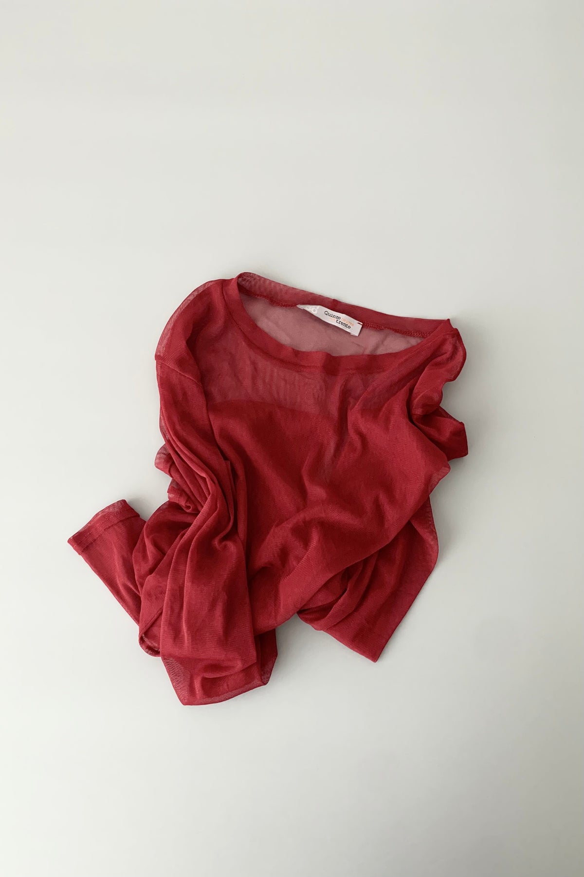 France red sheer tops