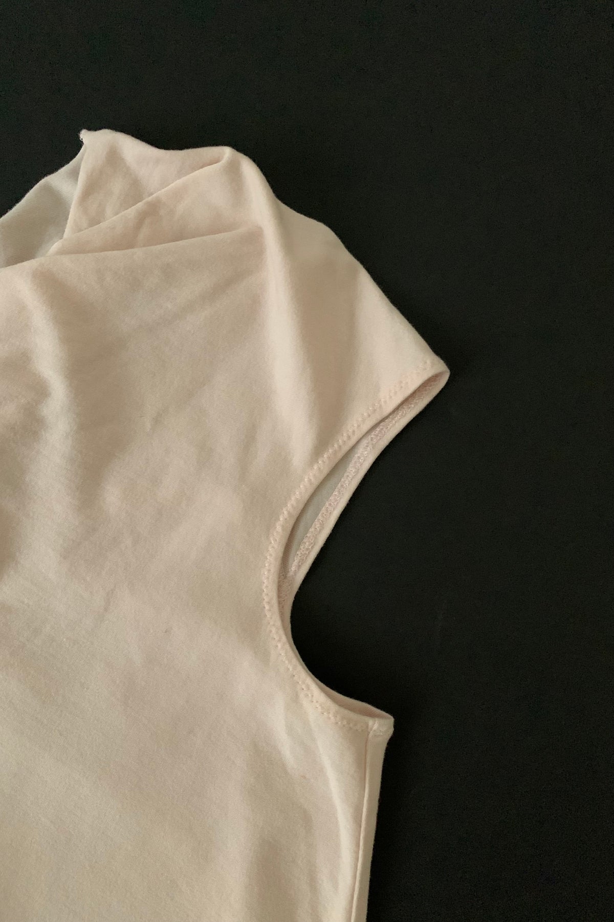 DKNY light pink gather tops