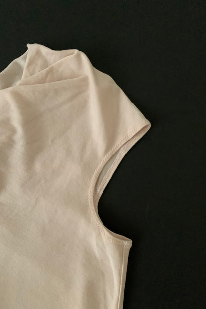 DKNY light pink gather tops