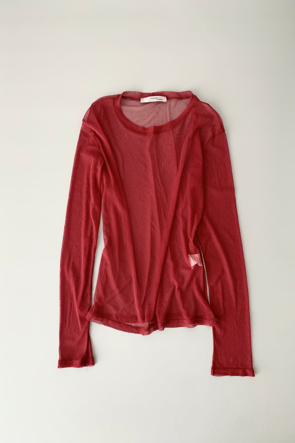 France red sheer tops