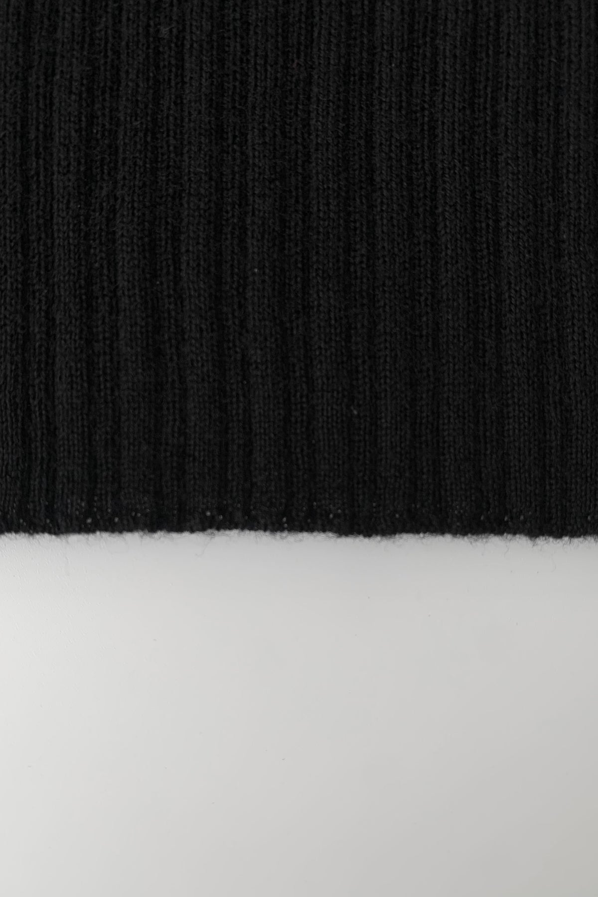 black wool v neck lace knit tops