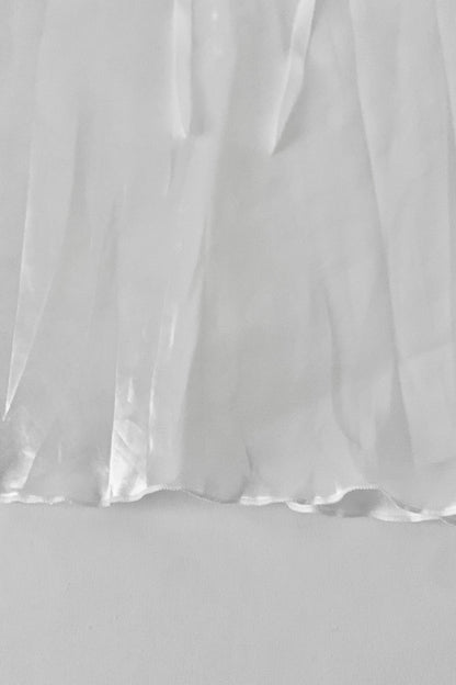 white satin lace camisole