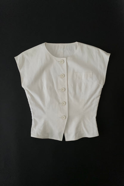 Christian Dior ivory vest