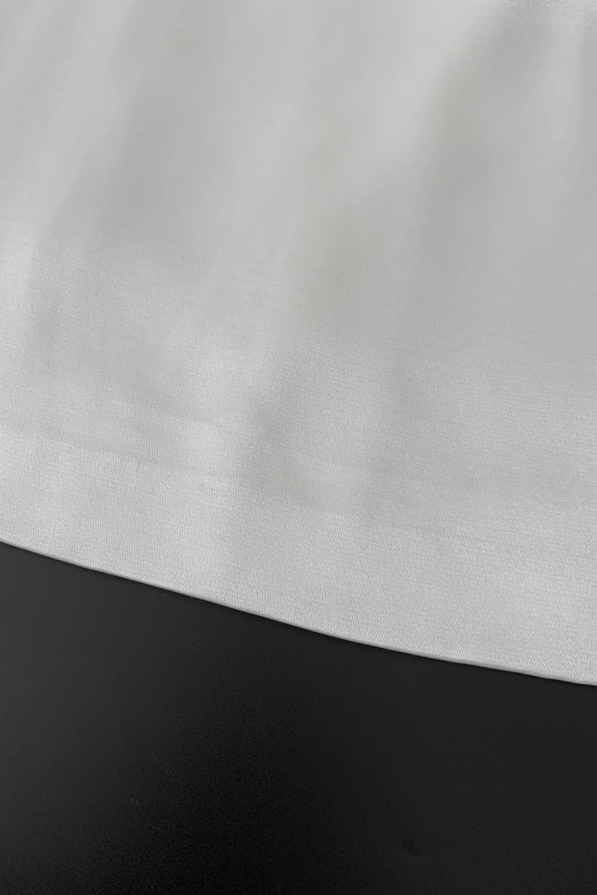 cream satin midi skirt