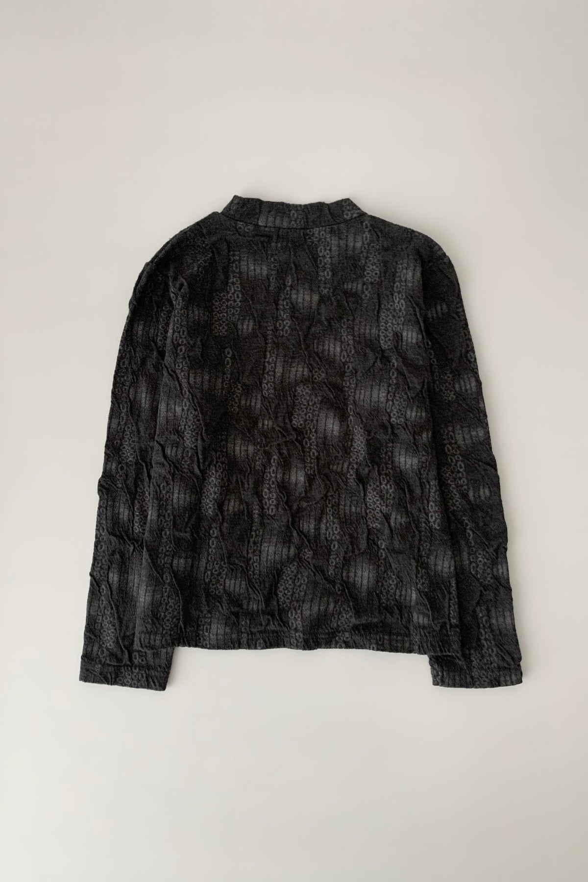 gray patterned all over tops