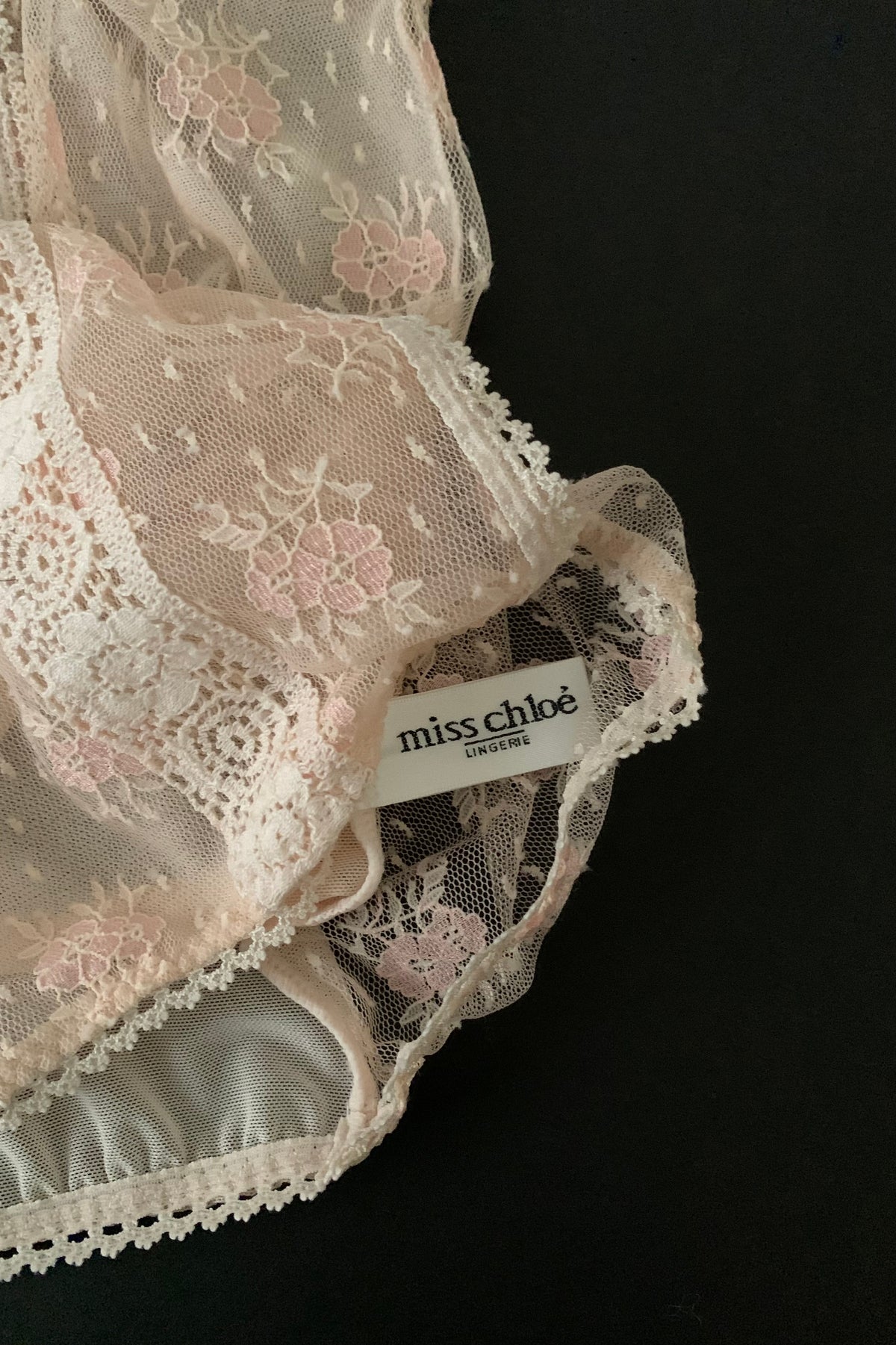 Chloe pink lingerie camisole