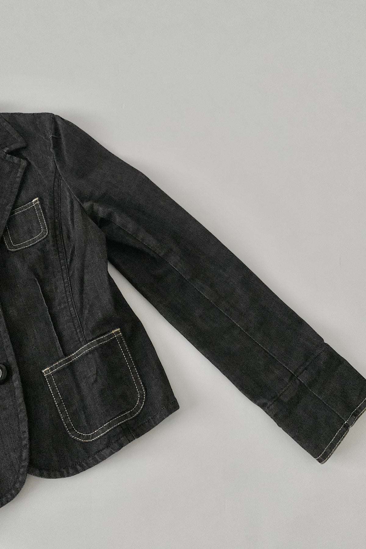 dark gray denim jacket