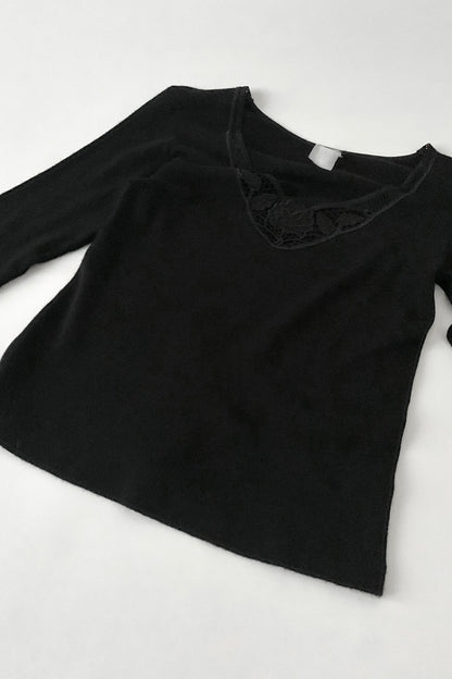 Italy rose lace long sleeves