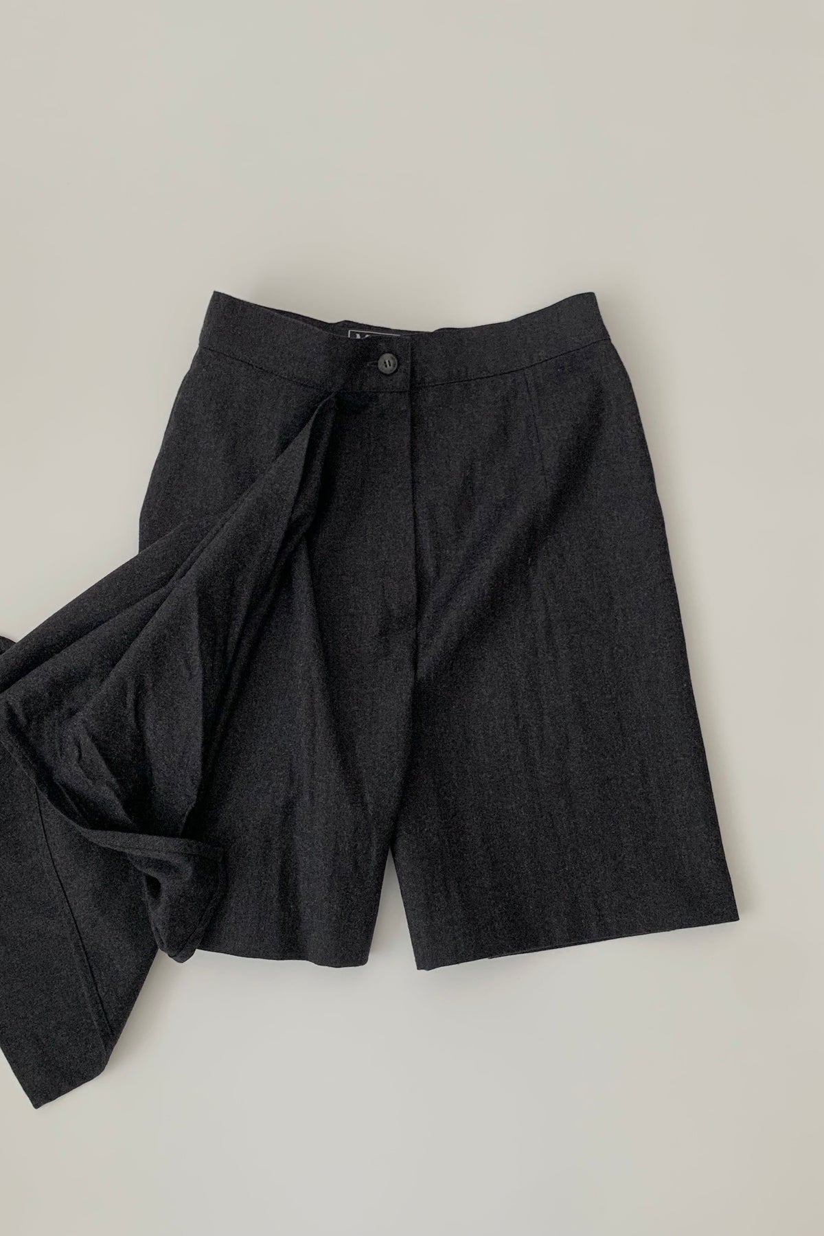MaxMara dark  gray wrap wool pants