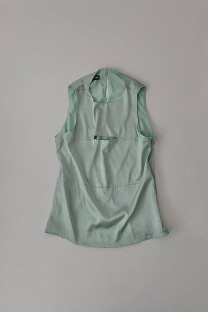 ARMANI mint green silk tops