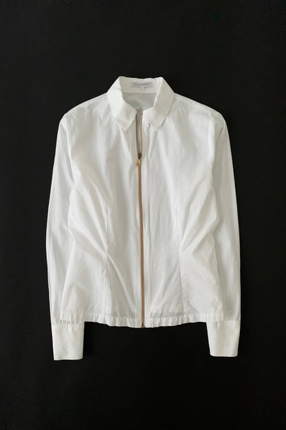 Italy gold zip shirt jacket
