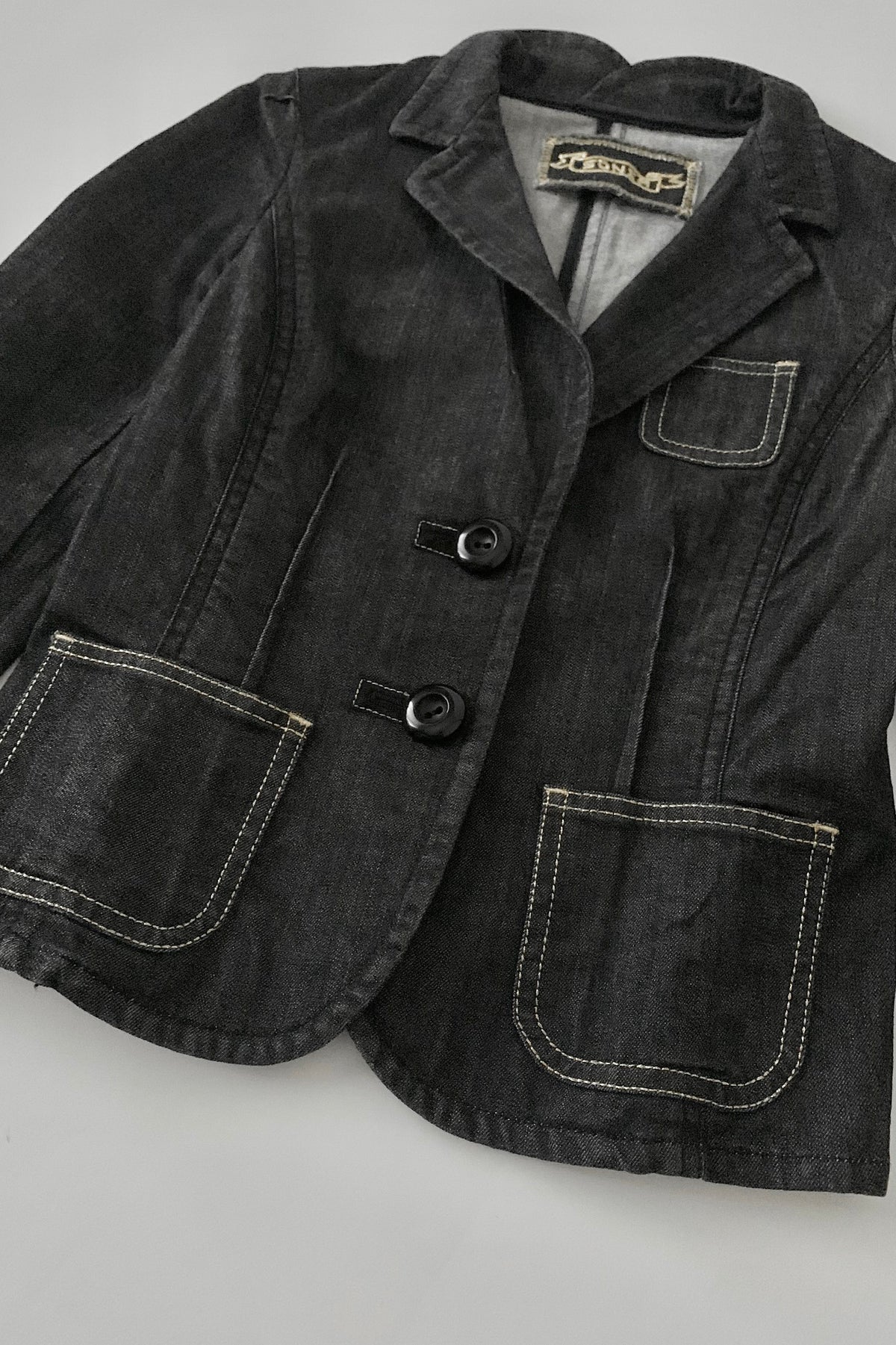 dark gray denim jacket