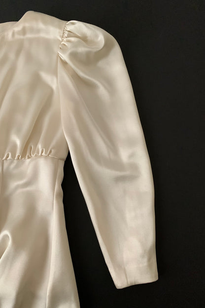 cream satin embroidery victoria jacket