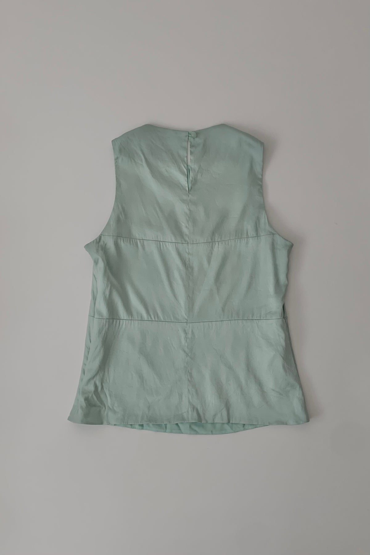 ARMANI mint green silk tops