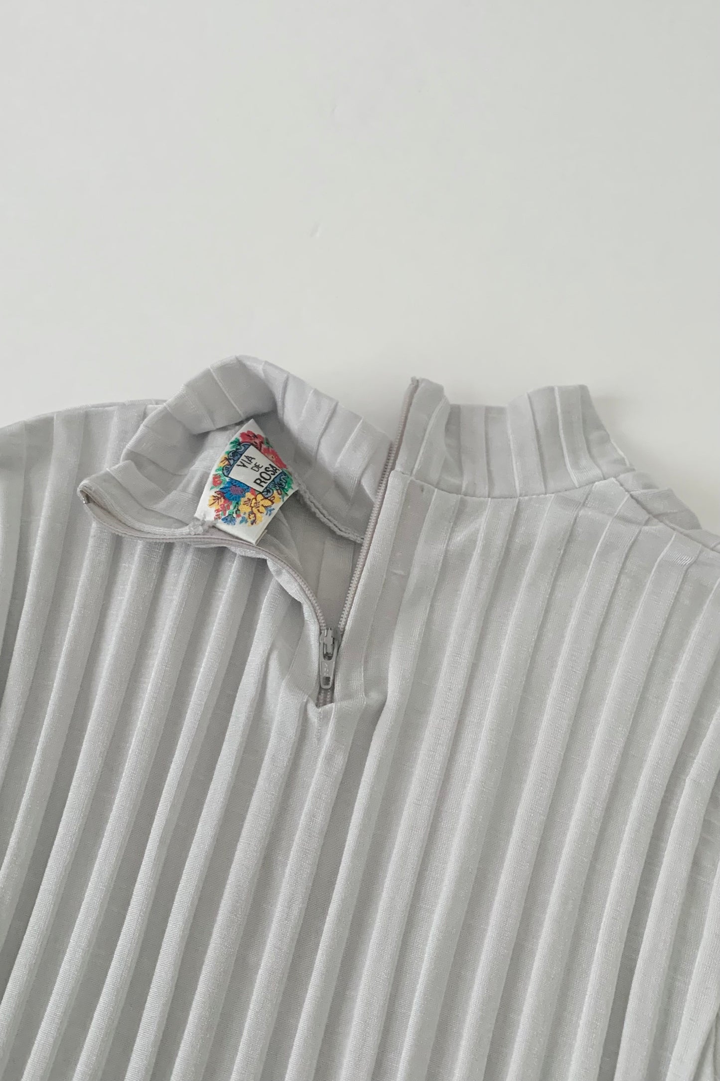 blue silver stripe tops