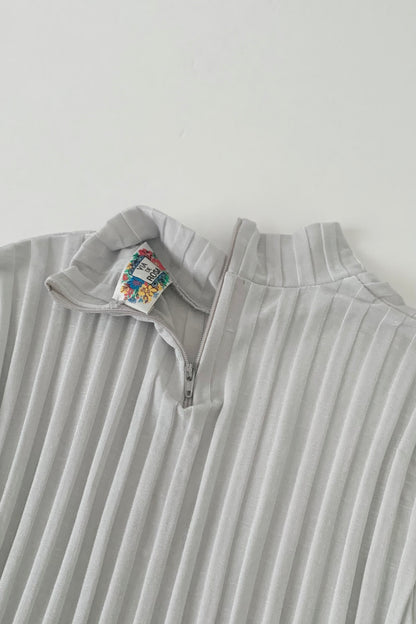 blue silver stripe tops