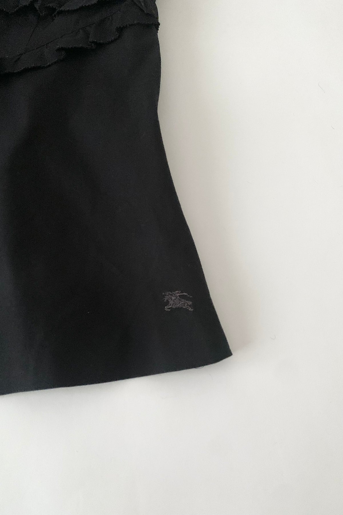 Burberry black frill camisole