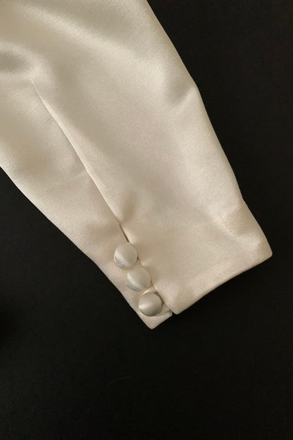 cream satin embroidery victoria jacket