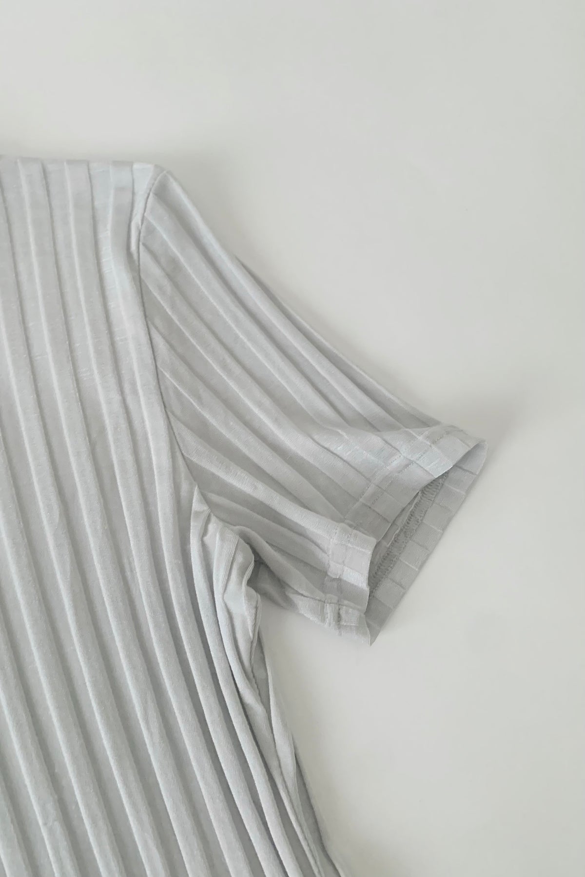 blue silver stripe tops