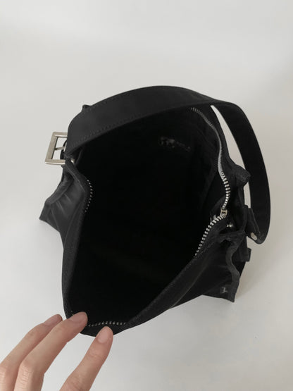 agnes b. black nylon bag